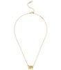 COACH Signature Logo Interlocking Ring Short Pendant Necklace - Image 2