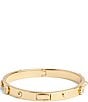 COACH Signature Mixed Motif Bangle Bracelet, Color:Gold - Image 4
