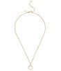 COACH Signature Mother of Pearl Coin Short Pendant Necklace, Color:Pearl/Gold - Image 2