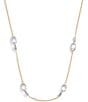 COACH Signature Pave C Strand Collar Necklace, Color:Two Tone - Image 1