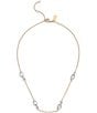 COACH Signature Pave C Strand Collar Necklace, Color:Two Tone - Image 2