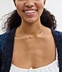 COACH Signature Pave C Strand Collar Necklace, Color:Two Tone - Image 3