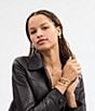 COACH Signature Pearl Orb Short Pendant Necklace, Color:Pearl/Gold - Image 3