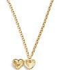 Color:Crystal/Gold - Image 2 - Signature Quilted Heart Crystal Locket Necklace
