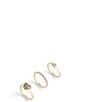 COACH Signature Logo Quilted Crystal Heart Ring Set - Image 2