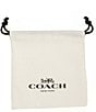 COACH Signature Logo Quilted Crystal Heart Ring Set - Image 3