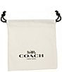 COACH Signature Quilted Orb Stud Earrings, Color:Silver - Image 3