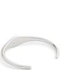 COACH Signature Signet Cuff Bracelet, Color:Silver - Image 2