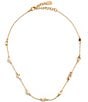 Color:Multi/Gold - Image 2 - Signature Station Multi Crystal and Pearl Collar Necklace