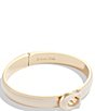 Color:White/Gold - Image 2 - Signature Tabby Bangle Bracelet