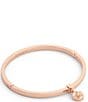 COACH Signature Tea Rose Charm Enamel Bangle Bracelet - Image 1
