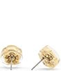 COACH Signature Tea Rose Lucite Stud Earrings - Image 2