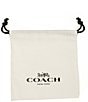COACH Signature Tea Rose Short Pendant Necklace, Color:Shiny Gold - Image 3