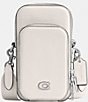 Color:Chalk - Image 1 - Silver Hardware Phone Crossbody Bag