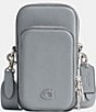 Color:Grey Blule - Image 1 - Silver Hardware Phone Crossbody Bag