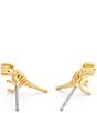COACH Skeletal Rexy Stud Earrings - Image 2