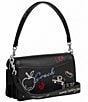 COACH Sketch Print Tabby Shoulder Bag, Color:Black - Image 3