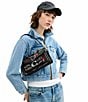 COACH Sketch Print Tabby Shoulder Bag, Color:Black - Image 5