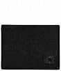 COACH Slim Billfold Crossgrain Leather Wallet, Color:Black - Image 1