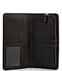 Color:Black - Image 3 - Smooth Leather Skinny Wallet