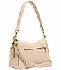 COACH Soft Tabby Leather Shuolder Bag, Color:Ivory/Brass - Image 2