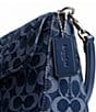 COACH Tabby Signature Logo Denim Shoulder Bag, Color:Deep Blue - Image 5
