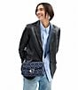 COACH Tabby Signature Logo Denim Shoulder Bag, Color:Deep Blue - Image 6