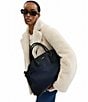COACH Soft Empire 40 Leather Carryall Satchel Bag, Color:Dark Navy - Image 5