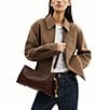 COACH Soft Grain Leather Rogue Shoulder Bag 34, Color:MAPLE - Image 5