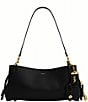 COACH Soft Grain Leather Rogue Shoulder Bag 34, Color:BLACK - Image 1