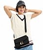 COACH Soft Tabby Shoulder Bag, Color:Black - Image 7