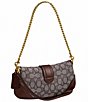 COACH SOHO Signature Jacquard Contrast Trim Shoulder Bag, Color:Oak Maple - Image 2