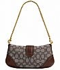 COACH SOHO Signature Jacquard Contrast Trim Shoulder Bag, Color:Oak Maple - Image 3