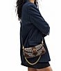 COACH SOHO Signature Jacquard Contrast Trim Shoulder Bag, Color:Oak Maple - Image 6