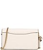 COACH Tabby Polished Pebble Leather Chain Strap Crossbody Wristlet, Color:Chalk - Image 2