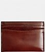 COACH Spazzolato Leather Essential Card Case, Color:Dark Neutral - Image 2