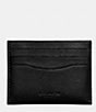 Color:Black - Image 1 - Sport Flat Leather Card Case