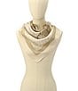 COACH Stacked Tabby Printed Silk Square Scarf, Color:Chalk - Image 4