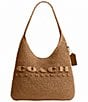 COACH Straw Brooklyn 28 Hobo Shoulder Bag, Color:Natural - Image 1