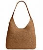COACH Straw Brooklyn 28 Hobo Shoulder Bag, Color:Natural - Image 2