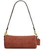 COACH Suede Barrel Shoulder Bag - Image 1
