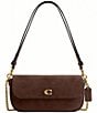 COACH Suede Brook Flap Chain Bag - Image 1