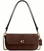COACH Suede Brook Flap Chain Bag - Image 1
