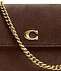 COACH Suede Brook Flap Chain Bag - Image 6