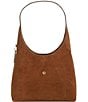 COACH Brooklyn 28 Suede Hobo Bag, Color:Warm Brown - Image 2