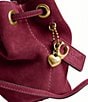 COACH Suede Jade Mini Drawstring Bag - Image 5