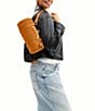COACH The Coach Originals Kiss Lock 28 Suede Barrel Shoulder Bag - Image 2