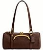 COACH The Coach Originals Kiss Lock 28 Suede Barrel Shoulder Bag - Image 1