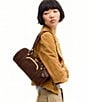 COACH The Coach Originals Kiss Lock 28 Suede Barrel Shoulder Bag - Image 2
