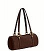 COACH The Coach Originals Kiss Lock 28 Suede Barrel Shoulder Bag - Image 5